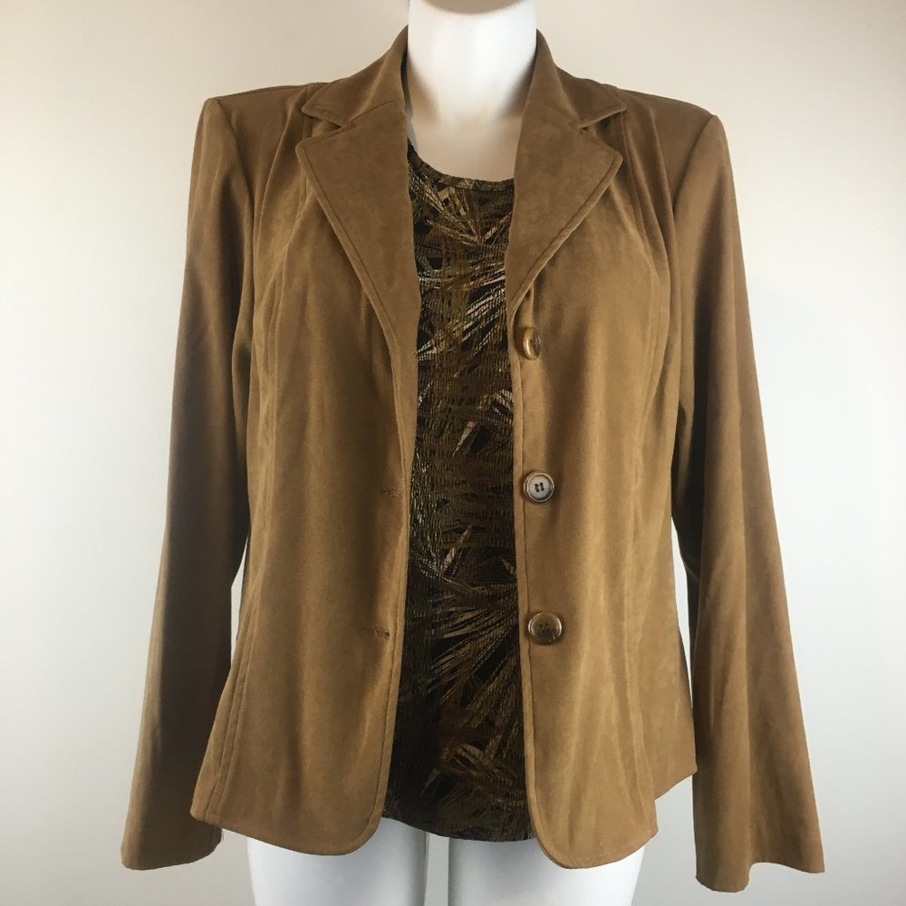 Briggs New York Button Front Jacket Size XL